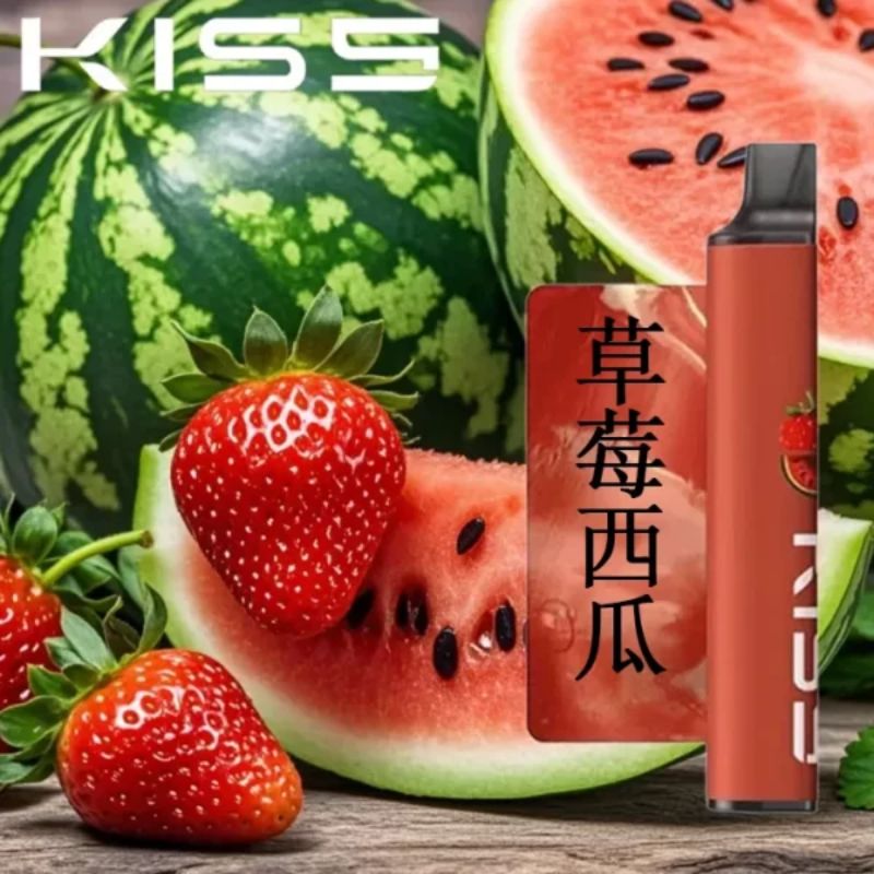 草莓西瓜  Kiss6500口一次性拋棄式電子煙 新日期 10/23