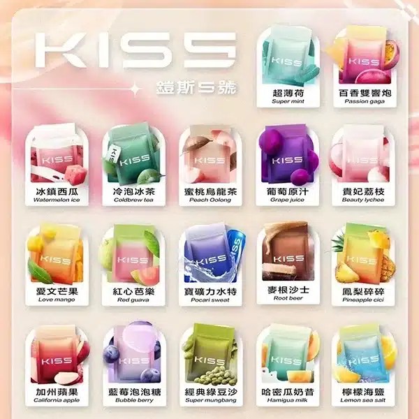 kiss煙彈 KIS5鍇斯5號煙彈 一代通用	 一顆裝*3 kis5官網 新日期 10/23