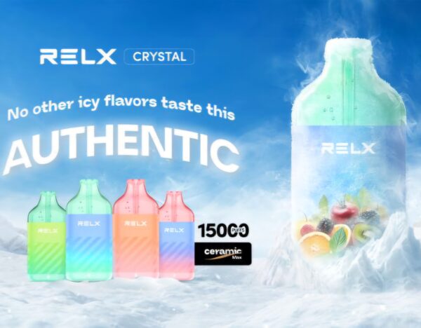 RELX Crystal悅刻水晶拋棄式電子煙15000口 一次性電子煙 新日期 10/23